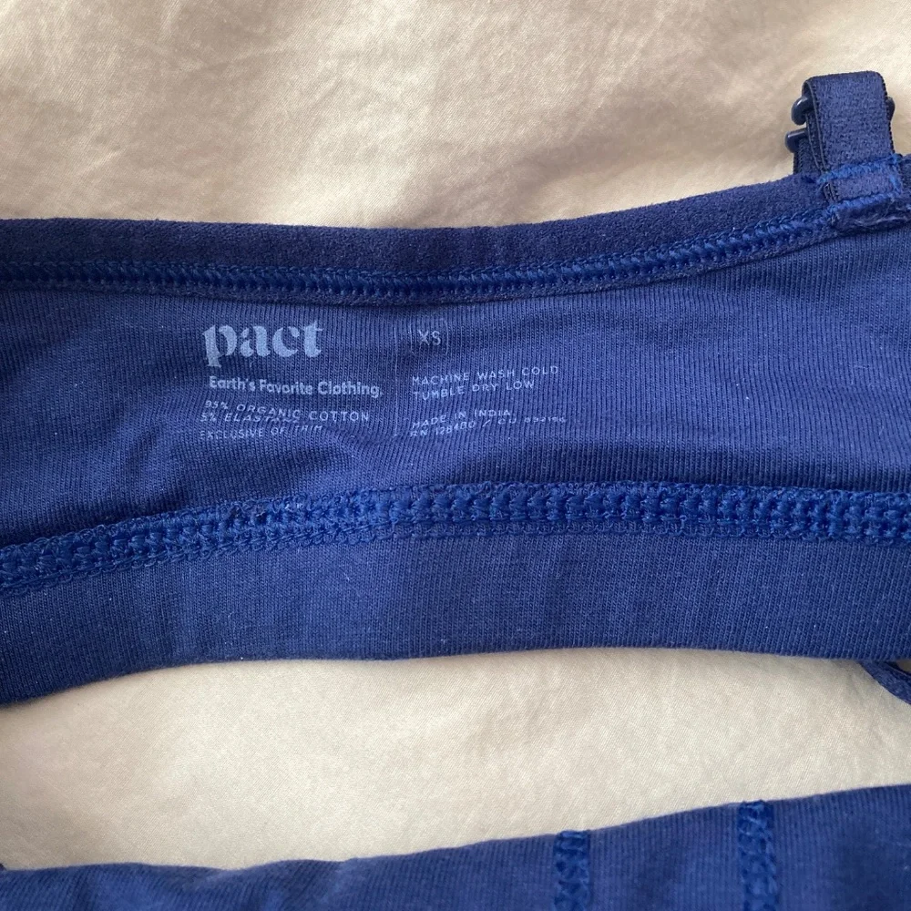 W's NWOT Pact Organic Strappy Scoop Bralette - Picture 2 of 3